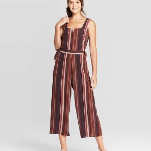 Xhilaration Pants & Jumpsuits Striped Square Neck Sleeveless